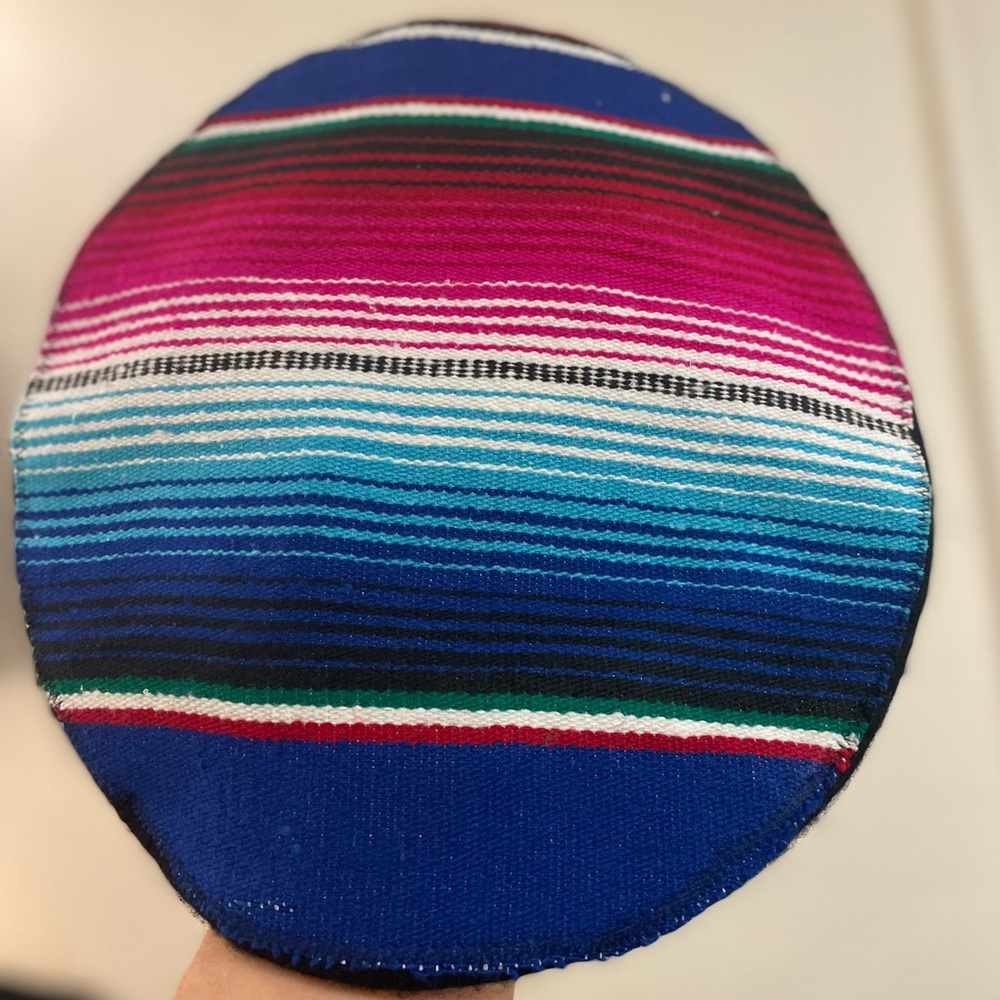Mexican blanket design beret